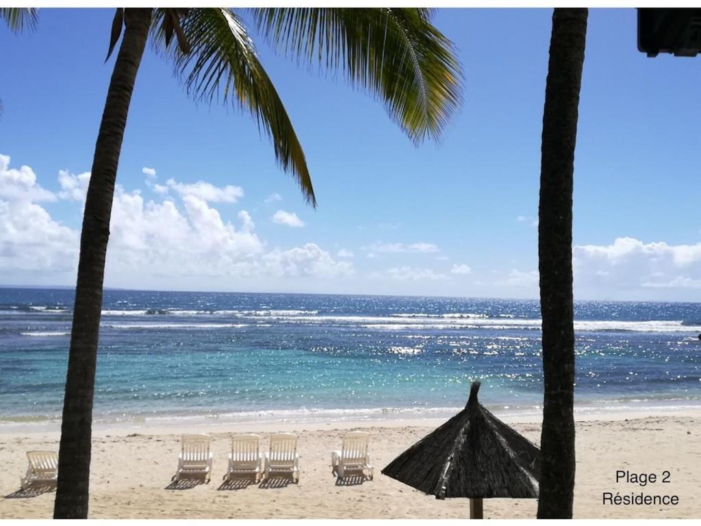 Studio Village Vacances,Vue Mer, Plage A 30M ,Wifi A Sainte Anne ภายนอก รูปภาพ